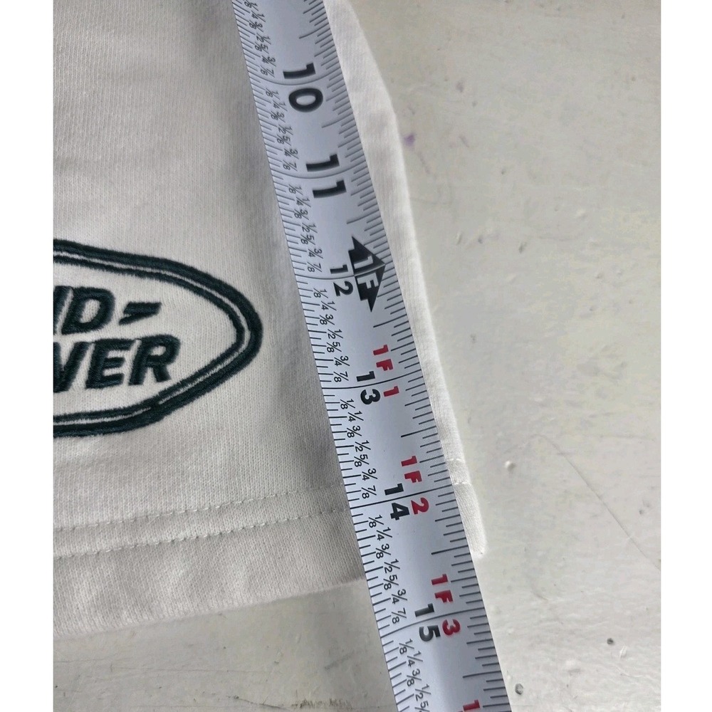 PacSun Land Rover Sweat Shorts Mens M Fleece White Drawstring Embroidered Logo - Picture 8 of 13